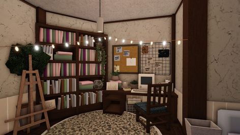 #bloxburg #roblox #officebloxburg #deskbloxburg Bloxburg Clutter, Office Bloxburg, Cluttered Office, Divider, Room Divider, Furniture, Home Decor, Home Décor