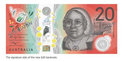 Reserve Bank of Australia Announces Release Date for New $20 Banknote Australian Currency, Australian Money, Dollar Note, Mission Work, Images Of Mary, 20 Dollars, Fishing Women, Gift Voucher, Dollar Bill