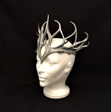 Leather Headpiece, Princess Headpiece, Bridal Circlet, Cosplay Crown, Silver Fairy, Prom Queen, Headpiece Jewelry, Queen Costume, Fairy Queen