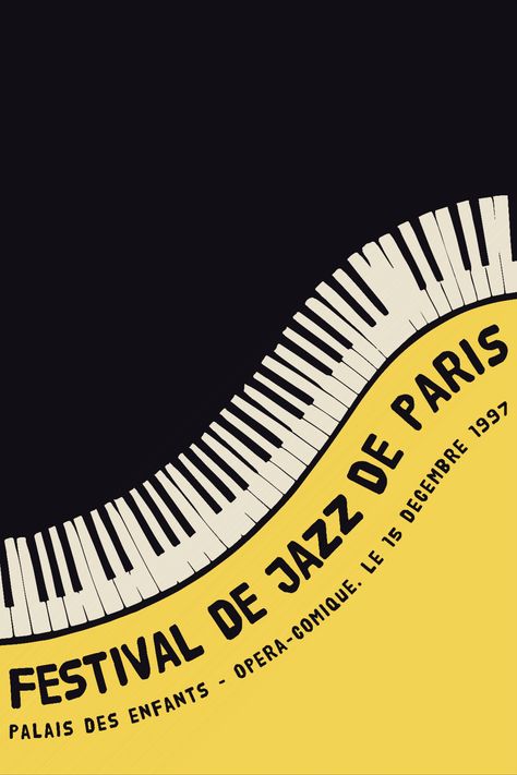 Festive Poster, Interior Wall Art, Piano Jazz, Jazz Poster, Music Festival Poster, Jazz Art, Paris Poster, Japanese Wall Art, Jazz Piano