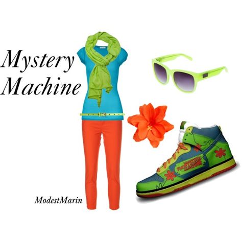 Mystery Machine Costume, Scooby Doo Halloween, Scooby Doo Mystery Incorporated, Daphne And Velma, Cartoon Character Costume, Mystery Machine, Disney Inspired Outfits, Cartoon Outfits, Disney Outfits