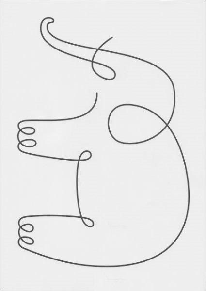 doodle Simple Elephant Tattoo, Wire Knitting, Baby Animal Drawings, Knitted Wire, Machine Quilting Designs, Elephant Tattoo, Wire Crafts, Free Motion Quilting, Longarm Quilting