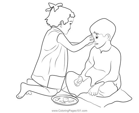 Bhai Duj 4 Coloring Page Bhai Duj Drawing, Outline Pictures, Bhai Dooj, Coloring Pictures, Free Kids, Coloring Sheets, Printable Coloring, Printable Coloring Pages, Colorful Pictures