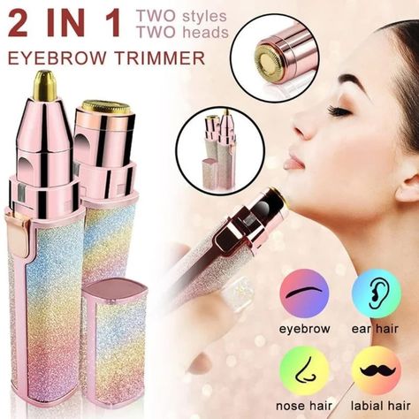 *2in1 Face and Eyebrow Trimmer*. #likesforlike #eyebrows #earhairremoval #nosehairtrimmer #labialhairremoval Epilator Hair Removal, Ear Hair Removal, Too Faced Lipstick, Hair Removal Women, Eyebrow Razor, Smaller Pores, Nose Hair Trimmer, Eyebrow Trimmer, Ear Hair