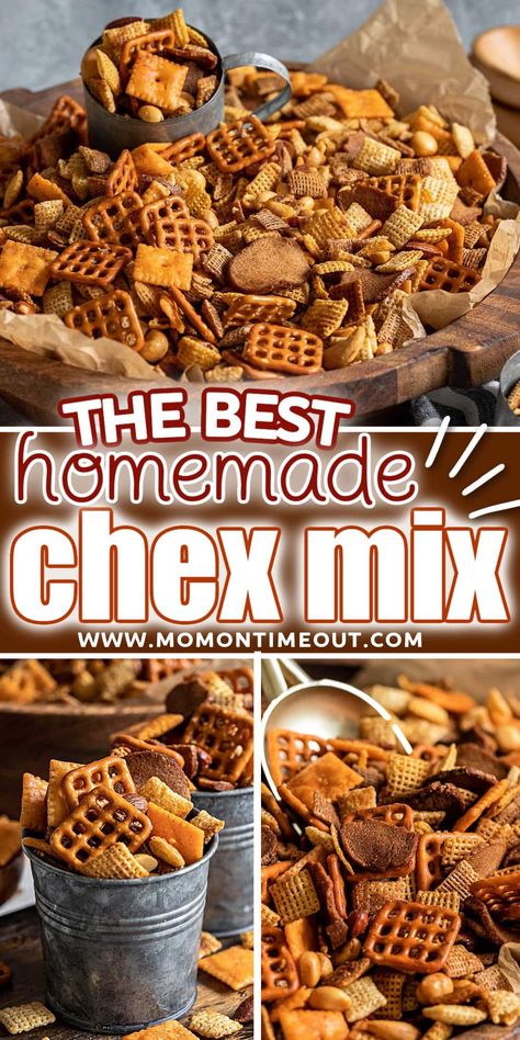 Savory Chex Mix, Chex Party Mix Recipe, Chex Mix Recipes Sweet, Homemade Chex Mix Recipe, Chex Snack Mix, Chex Mix Recipes Original, Party Mix Recipe, Homemade Chex Mix, Chex Mix Recipe