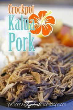 Hawian Food, Kailua Pork, Kalua Pork Crockpot, Hawaiian Pulled Pork, Luau Food, Kalua Pork, Crock Pots, Hawaiian Dishes, Pork Dinner