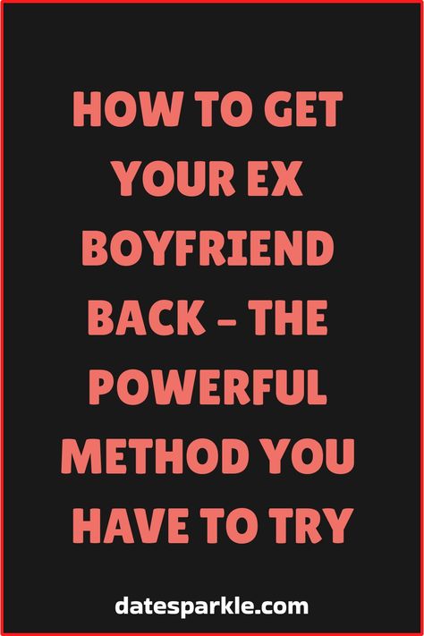 Looking to win back your ex-boyfriend and reignite that spark? We've got you covered with ultimate tips and tricks on how to get your ex-boyfriend back! Whether you're seeking heartfelt apologies, romantic gestures, or simply a dose of self-improvement, we'll guide you through it all. Getting your ex back may require patience and some positive vibes but hey, love is worth the effort! Get Ex Back Spell, What To Say To Your Ex To Get Him Back, How To Get Your Boyfriend Back, How To Get My Ex Back, How To Get Revenge, Relationship Talk, Get A Girlfriend, Get A Boyfriend, Actions Speak Louder