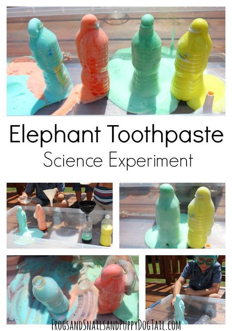 Elephant Toothpaste Experiment, Elephant Toothpaste, Science For Toddlers, Preschool Science Activities, Science Experiments For Preschoolers, At Home Science Experiments, Science Crafts, Kid Experiments, Science Party