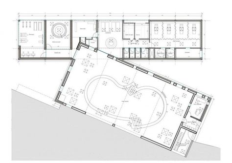 Plan Spa Plan, Gym Architecture, Church Design Architecture, Beer Spa, Block Plan, Sport Facilities, Gym Plan, Small Spa, Hotel Gym