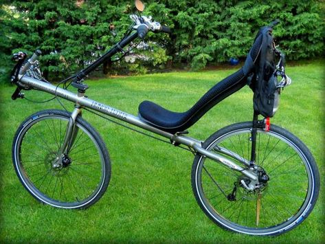 11. Hunor recumbent bikes Bike Craft, Bicycle Diy, Trike Bicycle, Recumbent Bicycle, Biking Diy, Recumbent Bike, Reverse Trike, Cycle Car, Scooter Bike