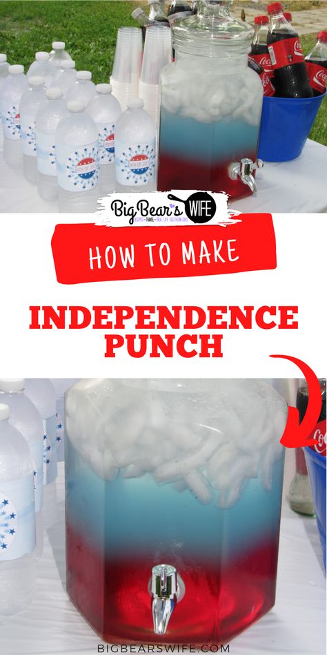 Drinks For 4th Of July, Alcoholic 4th Of July Drinks, Memorial Day Party Decorations, Memorial Day Punch, 4th Of July Punch Alcohol, Fourth Of July Punch Alcohol, Fourth Of July Alcoholic Drinks, Fourth Of July Drinks Alcohol Punch, July 4th Punch