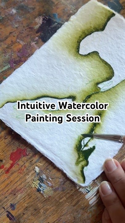 Intuitive Watercolor Painting Session with Jessica Young Art #watercolorpainting #intuitiveart #art Jewel Tone Watercolor, Contemporary Watercolour Painting, Watercolour Practice Ideas, Painting In Watercolor, Watercolor Color Combinations, Mini Painting Watercolor, Doodles On Watercolor, How To Use Watercolor Paint Tutorials, Water Colour Techniques For Beginners