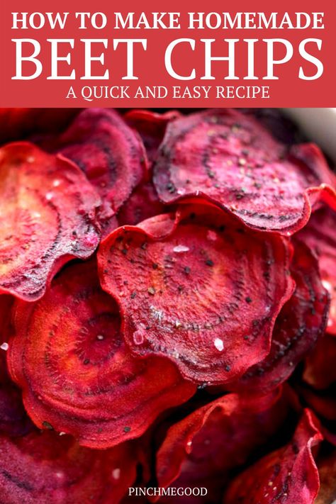 Beet Chips, Veggie Chips, Beet Recipes, Healthy Baked, Dehydrated Food, Baked Chips, Garden Recipes, Dehydrator Recipes, Veggie Dishes