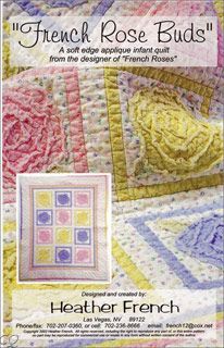 French Quilt, French Roses, Shabby Chic Quilts, Baby Quilt Pattern, Rose Quilt, Raw Edge Applique, Baby Quilt Patterns, French Rose, Cute Quilts