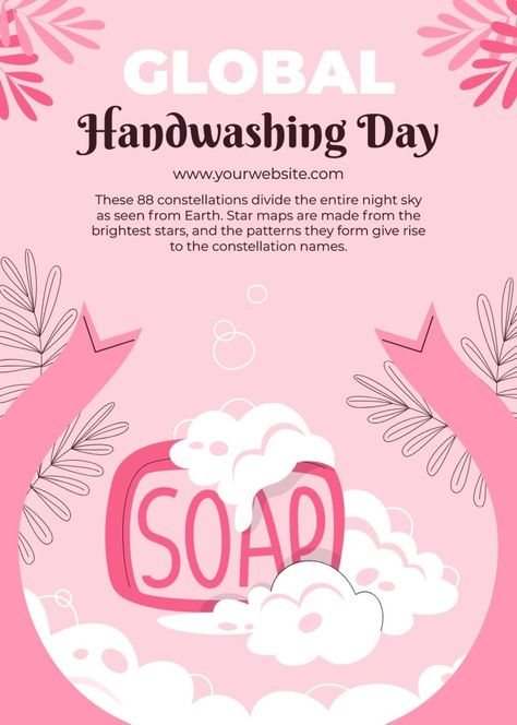 Soap Poster Design, Soap Poster, Global Handwashing Day, Lux Soap, Star Map, Used Tools, Poster Template, Business Branding, Free Graphic Design