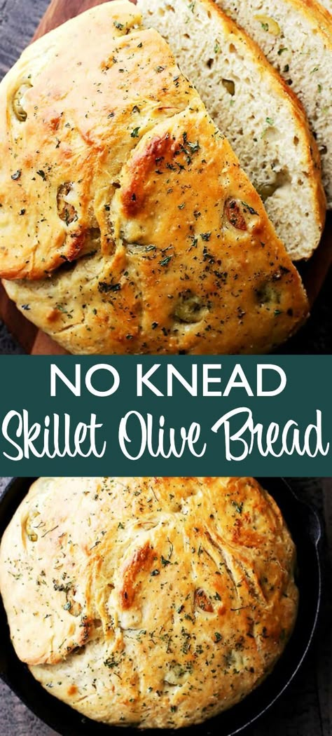 Olive No Knead Bread, Flavored No Knead Bread, Vegan Crusty Bread, No Knead Herb Bread, Flavor Bread Recipes, Olive Rosemary Bread, No Knead Olive Bread Recipe, Rosemary Olive Bread, Self Rising Bread Recipes