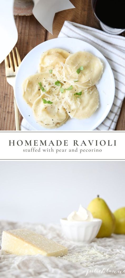 Easy Homemade Ravioli, Heart Shaped Ravioli, Pear Ravioli, Homemade Ravioli Recipe, Ravioli Recipe Homemade, Valentine's Dinner, Dinner Homemade, Recipe Pasta, Homemade Ravioli