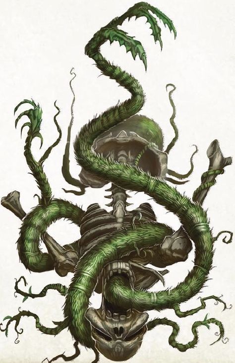 Evil Brush Vine Monster, Cu Sith, Devils Snare, Dnd Plants, Pathfinder Bestiary, Carnivorous Plants Care, Carnivorous Plants Terrarium, Monster Creepy, Rpg Monsters