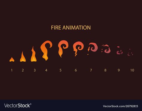 Fire Animation Frames, Flame Animations, Flame Animation, Vfx Effect, Fire Sprite, Fire Animation, Motion Graphics Inspiration, Graphics Inspiration, 2d Animation