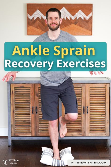 Ankle sprain recovery exercises Ankle Sprain Exercises, Ankle Exercises After Sprain, Healing A Sprained Ankle Fast, Sprained Ankle Remedies, Sprained Ankle Exercises, Torn Ligament In Ankle, Ankle Sprain Recovery, Ankle Anatomy, High Ankle Sprain