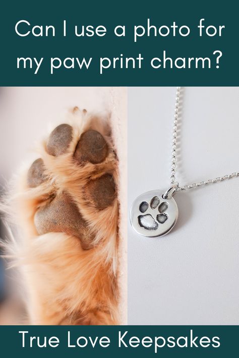 There are two ways you can send your paw print to us to use to make your keepsake charm.  1. Is to send a photo' 2. Is to send a print using a paw print kit.  Both ways obtain the same results - A beautiful, personalised charm for you to wear and cherish.  There are a few things to consider when sending a photo instead of a print. Our blog post shows you how. Paw Print Keepsake, Paw Print Bracelet, Pet Paw Print, Paw Print Necklace, Modern Mobile, Paw Print Charm, Paw Pads, Pet Paws, Beloved Dog