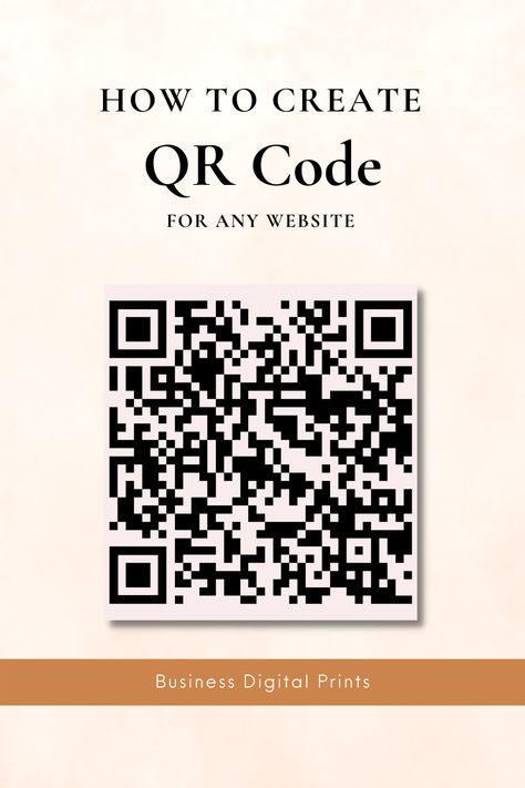 Create a QR code for any website! Click the link to follow a step-by-step instructions to create a QR code. Video is also on the link. Happy editing! How To Make A Qr Code For Business, Qr Code For Business, How To Create A Qr Code, Qr Code Template, Make Qr Code, Code Video, Boss Moves, Qr Code Generator, Business Hub