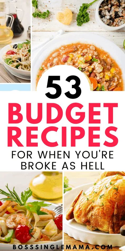 Cheap Meal Ideas, Dirt Cheap Meals, Cheap Meal Plans, Cheap Meals To Make, Frugal Cooking, Cheap Family Meals, Cheap Meal, Food Budget, Meals To Make