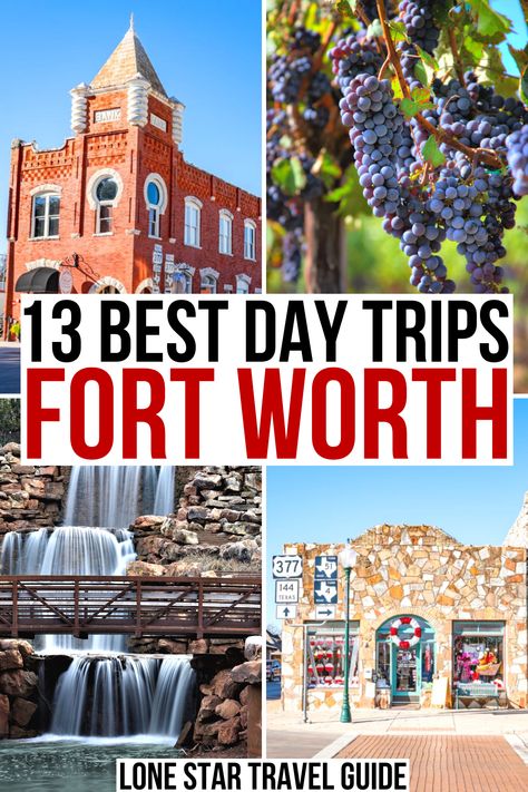 Here are the best day trips from Ft Worth! fun day trips from fort worth texas | fort worth day trip ideas | ft worth day trips | texas day trips from ft worth tx | best places to visit near fort worth | best small towns near fort worth tx | things to do close to ft worth | small towns near dallas fort worth | ft worth day trip destinations | short road trips from fort worth tx | fort worth travel guide | what to do in north texas | best places to visit in north texas What To Do In Fort Worth Texas, Fort Worth Texas Things To Do In, Fort Worth Things To Do, Ft Worth Texas Things To Do, Dallas Fort Worth Texas Things To Do, Things To Do In Fort Worth Texas, Texas Day Trips, Traveling America, Texas Fort Worth