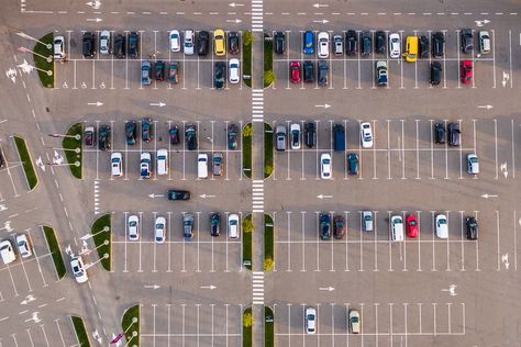 Parking Lots and Street Parking | Traffic Management Blog Glasgow Airport, Parallel Parking, Restaurant Plan, Urban Heat Island, Airport Parking, Earth Images, Terrace Decor, Opening Car, Autonomous Vehicle