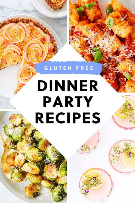 Here’s How to Throw a Gluten-Free Dinner Party, from Drinks to Dessert #purewow #appetizer #recipe #easy #drink #diet #food #sidedish #entertaining #dinner #maincourse #glutenfree #cocktail #glutenfreeparty #partyrecipes #glutenfreedinners Gourmet Gluten Free Dinner, Gluten Free Entertaining Recipes, Gluten Free Recipes For Dinner Party, Gluten Free Dinner Party, Dinner Party Main Course, Gluten Free Entertaining, Appetizer Cocktail, Easy Gluten Free Dinner, Vegetarian Dinner Party