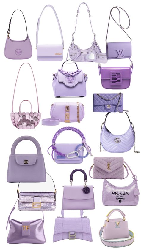 Purple Bag Aesthetic, Egyptian Inspired Jewelry, Classy Purses, My Style Bags, Luxury Bags Collection, Aesthetic Bags, Cute Shoes Heels, Handbag Essentials, Purple Bag