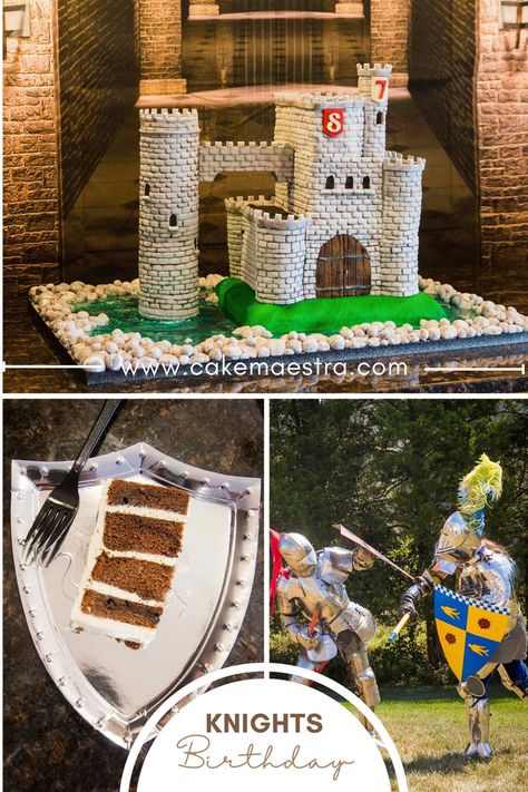 Medieval Table Decorations Knight Party, Knight And Princess Party, Medieval Birthday Cake, Medieval Party Ideas, Knight Birthday Cake, Knights Birthday Party, Medieval Birthday Party, Medieval Birthday, Knights Party