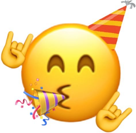 Apple Emoji, Party Emoji, Birthday Emoji, Ios Emoji, Emoji Birthday, Emoji Party, Emoji Images, Emoji Art, Happy 2nd Birthday