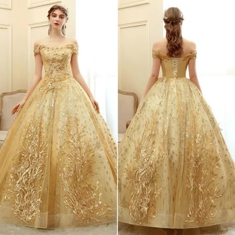 Golden Ball Gown, Gold Princess Dress, Prom Dresses Gold, Gold Glitter Dress, Prom Dress Gold, Gold Prom Dress, Elegant Prom Dress, Gold Prom, Gold Bridesmaid Dresses