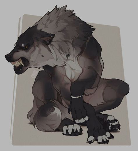 Werewolf Puppy, Werewolf Aesthetic, Wolf Character, Werewolf Art, Canine Art, Wolf Drawing, Creature Drawings, Fantasy Creatures Art, Mythical Creatures Art