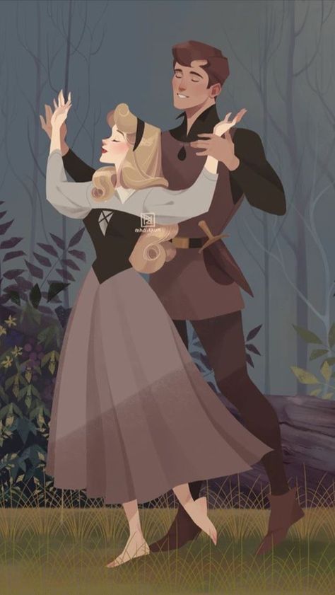 Putri Aurora, Couples Disney, Disney Mignon, Once Upon A Dream, Animation Disney, Disney Princess Aurora, Film Disney, Disney Artwork, Walt Disney Animation