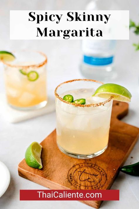 Tajin Seasoning, Spicy Margarita Recipe, Amazing Cocktails, Jalapeno Margarita, Make Ahead Appetizers, Margarita Mix, Spicy Margarita, Silver Tequila, Homemade Guacamole