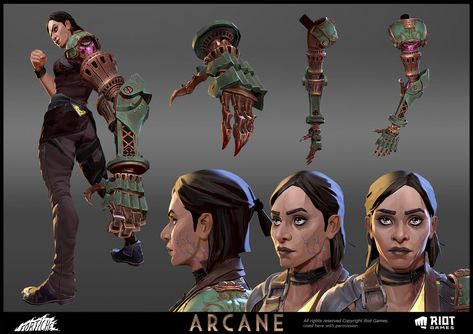 ArtStation - Sevika -Arcane - character texturing Loris Arcane, Arcane Study, Arcane Style, Arcane Characters, Nails Moodboard, Arcane Art, 3d Karakter, League Of Legends Characters, Talented People