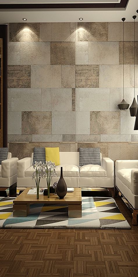 Wall Tiles In Bedroom, Accent Wall Tiles Living Room, Sitout Wall Tiles, Tiles On Wall Living Room, Hall Wall Tiles Design, Interior Wall Tiles Living Room, Balcony Tiles Wall, Hall Tiles Design, Bedroom Tiles Wall