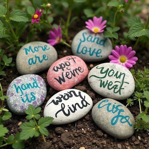 🪨 DIY in 5 Easy Steps: Made With Love🪨
🪨Painted Rock Garden Markers! 🪨
One sunny morning while tending to my garden, I noticed how much personality each plant had—and I thought, why not give them a name? I started painting smooth rocks with fun labels and vibrant designs to mark my herbs and flowers. Now, every time I stroll through my garden, I smile at the colorful reminders of nature’s beauty, each rock a tiny piece of art crafted with love.

Gather Your Supplies:
Smooth, flat rocks, acryl... Painted Rock Garden, Smooth Rock, Sunny Morning, Flat Rock, Herbs And Flowers, Garden Markers, Painted Rock, Rock Garden, Easy Steps