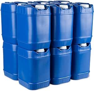 Don't be without these! Properly stored water can last upwards of 5 years! Emergency Water Storage for Camping and Disaster Preparedness, 60 Gallons Emergency Storage, Water Storage Containers, Water Purification Tablets, Emergency Water, Water Containers, Disaster Preparedness, Stackable Storage, Water Purification, Water Storage