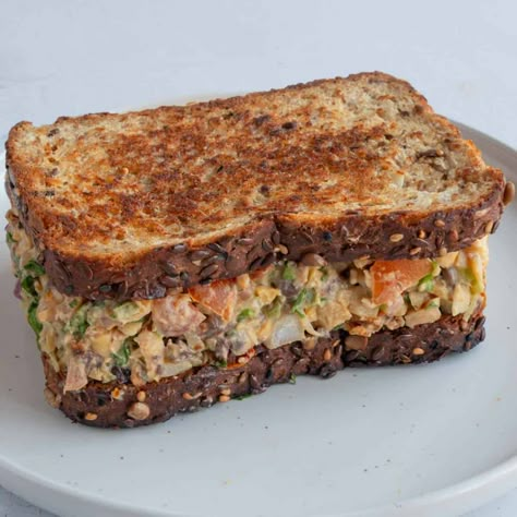 Best Chopped Salad Sandwich Chopped Salad Sandwich, Chopped Sandwich, Edamame Recipes, Vegan Patties, Vegan Sandwich Recipes, Plant Based Cookbook, Sandwich Fillings, Patties Recipe, Vegan Sandwich