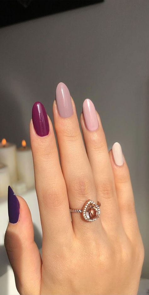 Plum and Mauve Nails, Autumn Nails, fall nails, autumn nail designs, Subtle Nails, Glam Nail Art, Autumn Nail Trends, Autumn French Manicure Subtle Nail Designs, Nail Designs Fall, Autumn Nail Designs, Plum Nails, 2023 Nail, Fall Nail Polish, 2023 Nails, Autumn Nail, Subtle Nails