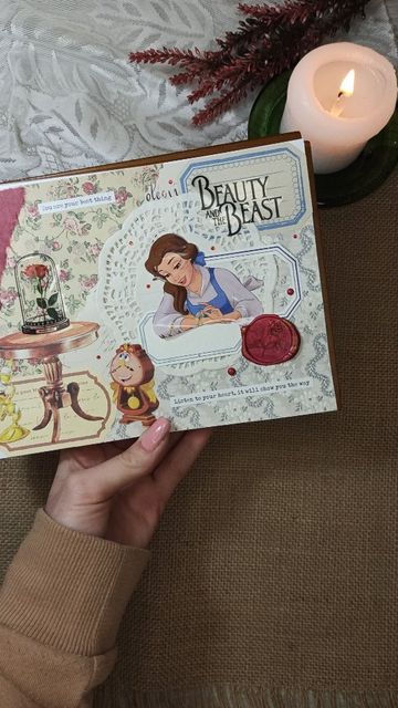 Beauty And The Beast Journal Ideas, Princess Journal Ideas, Disney Princess Journal, Beauty And The Beast Journal, Beauty And The Beast Bujo, Disney Journal Pages, Disney Junk Journal Ideas, Journal Ideas Disney, Disney Junk Journal