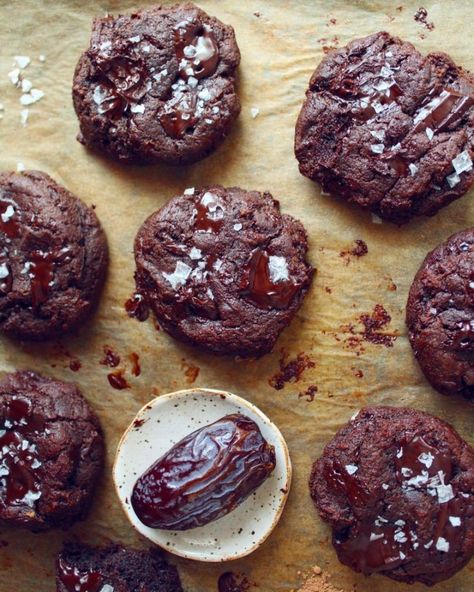 Date Cookies, Double Chocolate Cookies, Cocoa Cookies, Healthy Chocolate, Healthy Cookies, Double Chocolate, Healthy Sweets, Whole Wheat, Free Desserts