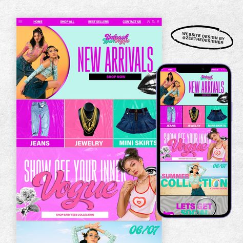 Y2K themed website you said 🩷🩵💜? Done ☑️ Are you ready to turn your vision into your brand? Let’s work together! @zeethedesigner 🔗 beacons.ai/zeethedesignerr 📞 (318)-347-9279 📧 zeethedesigner@gmail.com #graphicdesigner #logodesigner #logodesign #graphicdesign #websitedesign #website #y2k #marketing #promotion Y2k Marketing, Y2k Website Design, Y2k Website, Logo Suite, Shopify Theme, Are You Ready?, Working Together, Infant Tees, Baby Shop