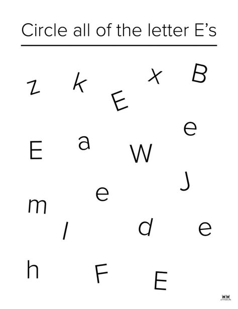 Choose from 50 FREE letter "e" worksheets perfect for your young learner. Worksheets include tracing, coloring, upper and lowercase, and more! Letter E Worksheets Preschool, The Letter E Worksheets, Letter E Journal For Preschool, Letter E Worksheet, Letter E Coloring Page, Free Handwriting Worksheets, Letter Tracing Printables, Abc Activity, Handwriting Worksheets For Kids