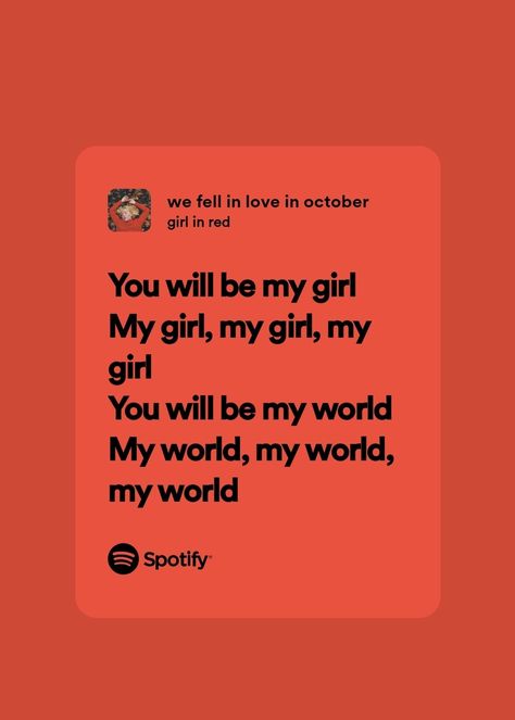 spotify sarki sözleri We Fell In Love In October Spotify, We Fell In Love In October Lyrics, We Fall In Love In October, We Fell In Love In October Aesthetic, We Fell In Love In October, Repeated Lyrics, Fall In Love In October, October Music, October Song