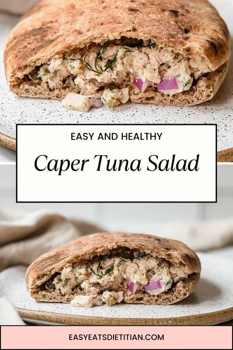 My caper tuna salad is a fresh and flavorful twist on a classic favorite. This easy lunch recipe combines tender chunks of high-quality tuna with the tangy zest of capers, creating a satisfying blend of flavors that's both satisfying and nutritious. #healthylunch #easylunch #tunasalad #tunasaladrecipe #healthymeals Tuna Noise Salad, Tuna Pouch Recipes, Tuna Salad Recipe, Inflammatory Diet, Lunch Recipe, Tuna Recipes, Easy Lunch Recipes, Easy Lunch, Tuna Salad