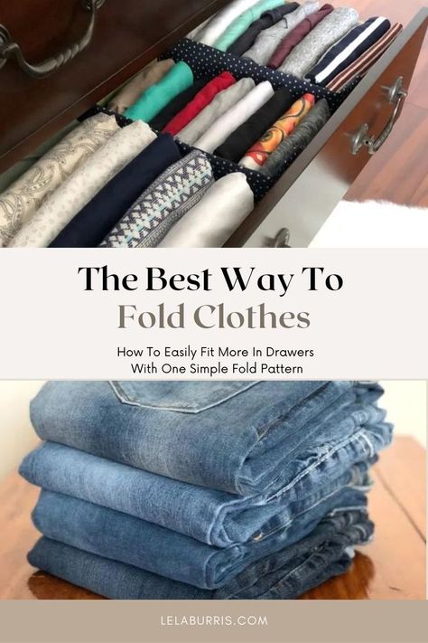 how to file fold clothes How To Roll Clothes For Drawers, How To Fold Clothes Neatly, Folding Clothes In Drawers, File Fold Clothes, Organize Shorts In Closet, Fold Clothes In Drawers, How To Organize Drawers Clothes, T Shirt Folding Hack For Drawers, Folding Tshirts Drawer